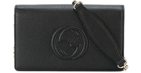 gucci soho wallet on chain|gucci accessory collection wallet.